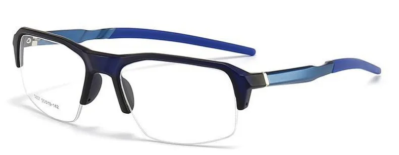 YIMARUILI Sportbrillengestell für Herren und Damen, Aluminium, TR90, Halbrahmen-Brille, Federbeine, optische verschreibungspflichtige Brillen 5857 – Detail 27