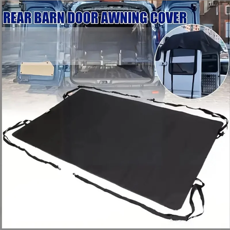 A71Z Rear Barn Door Awning Cover For Car RV Waterproof Sunshade Cover Sunshade Heat Shield