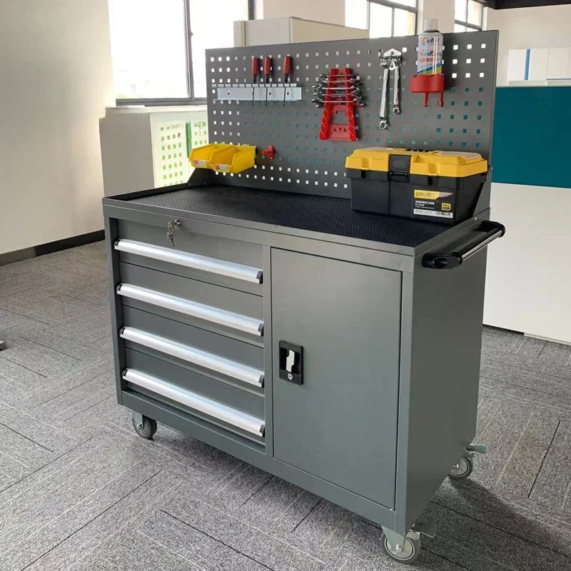 

Complete Organizer Tool Cabinet Workshop Mechanical Professional Screwdrivers Wheeled Garage Tool Cabinet Large Tool Arrangement