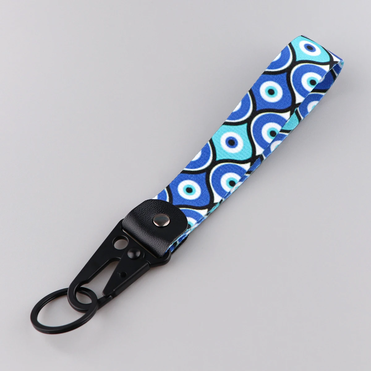 

Blue Evil Eyes Key Fobs Keychain for Car Motorcycles Short Lanyard Key Tags Keyring Accessories Gifts Chaveiro Jewelry