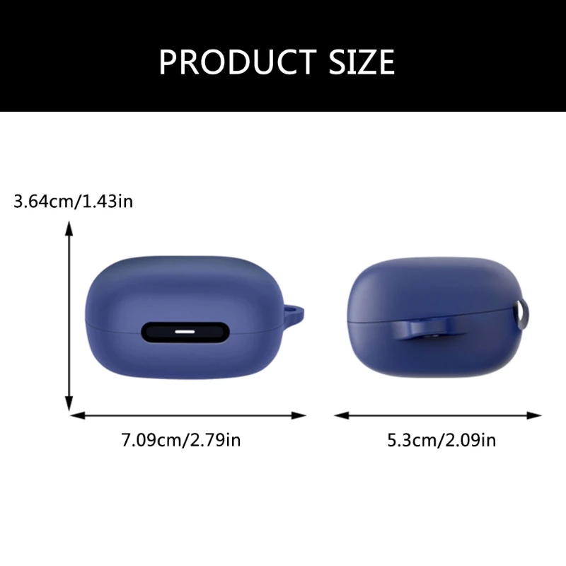 Y6U6 Penutup Pelindung Earphone untuk C40i Tahan Debu Tahan Guncangan Perumahan Kulit Casing Silikon Tahan Debu Dapat Dicuci