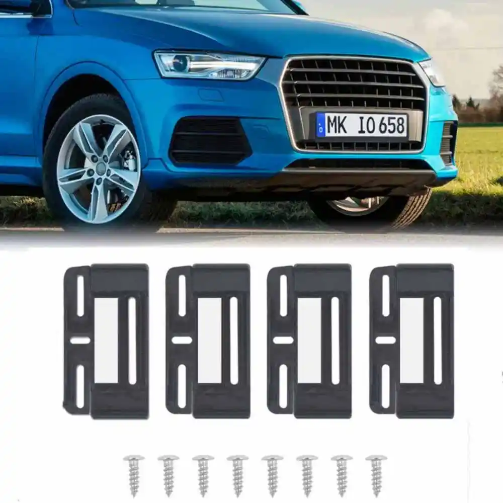 

4pcs Universal License Plate Frame Set Modern Car Accessory Durable Protective Car License Plate Holder For European Cars