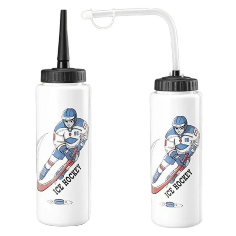 1000mL Squeeze Water Bottles Sports Extended Tip Sports Water Bottle Football Squirt Water Bottle Ice Hockey Water Dispenser