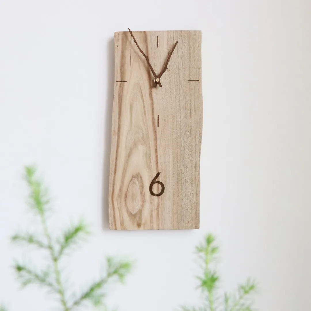 

Annual rings, watches, personalized creativity, simple wind, log wall clock, literary wabi-sabi wind decoration
