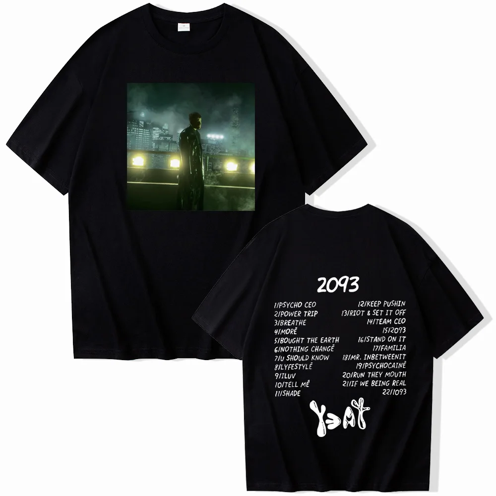 Yeat 2093 T-Shirts Unisex Harajuku O-Neck Short Sleeve Shirts Fans Gift