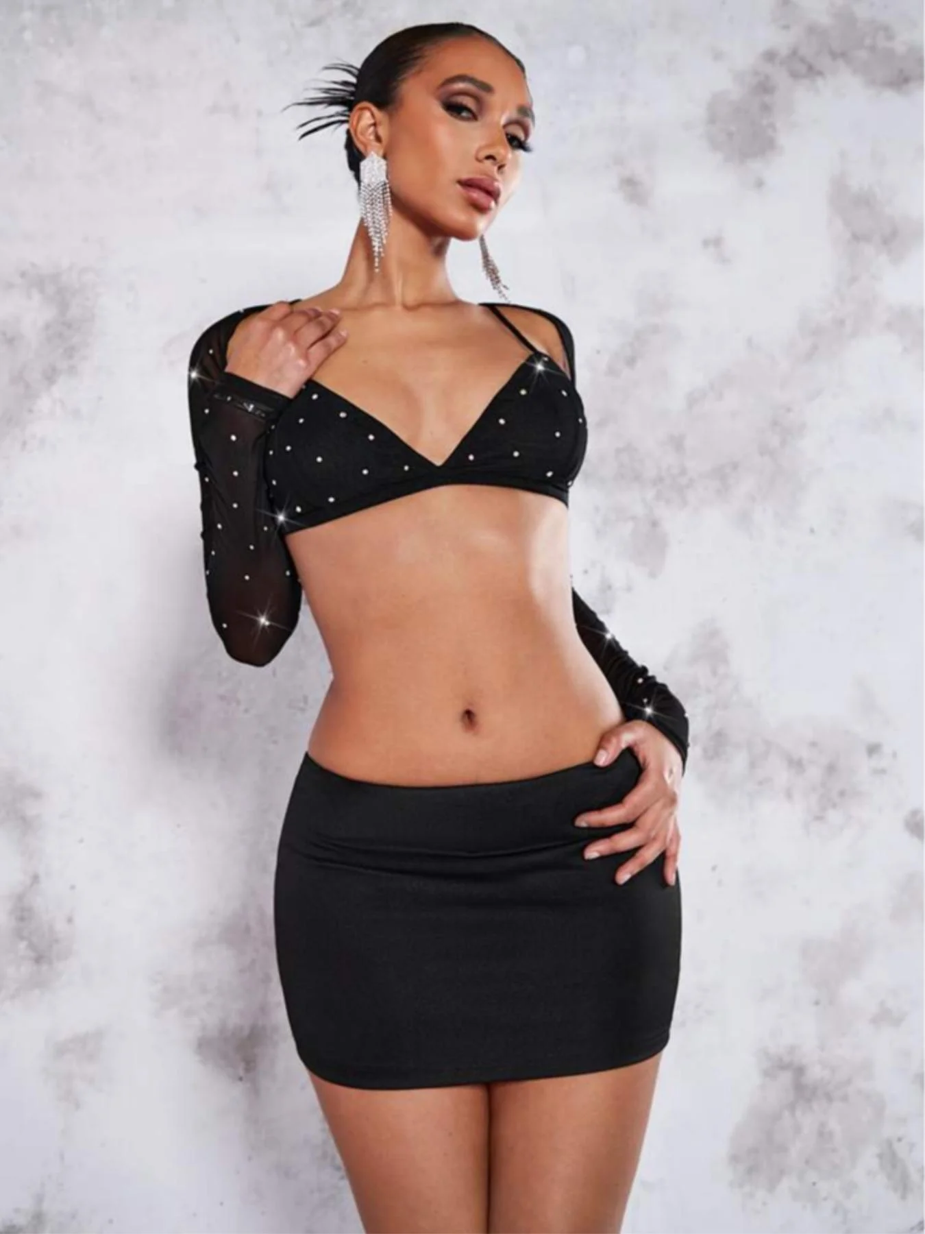 

New fashion high-waisted pure color pencil skirt for women in spring, summer and autumn