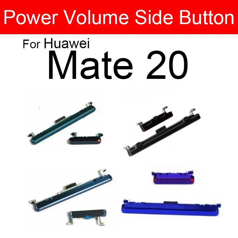 Power Volume Side Button For Huawei Mate 20 20Lite 20Pro 20X Key Button Up Down Audio Control + Power Button Replacement Parts