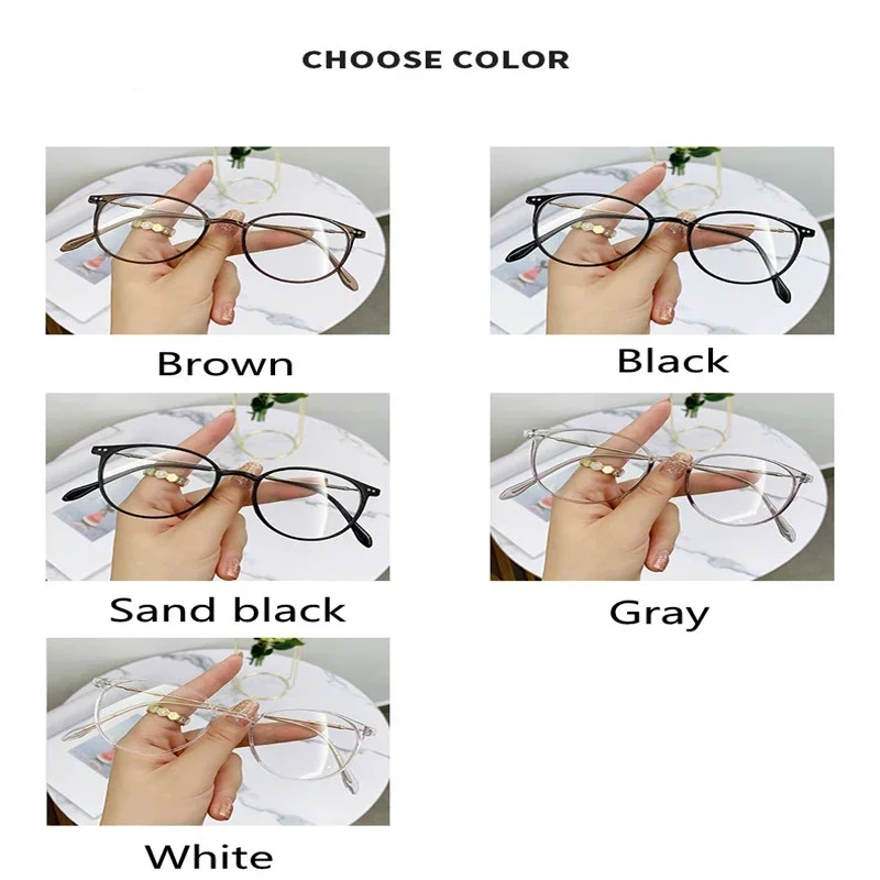 Neue Retro Katzenauge Rahmen Lesespiegel Myopie Rahmen für Männer und Frauen Oval Frühling Bein Optische Rahmen Mode Gläser oculos – Detail 9