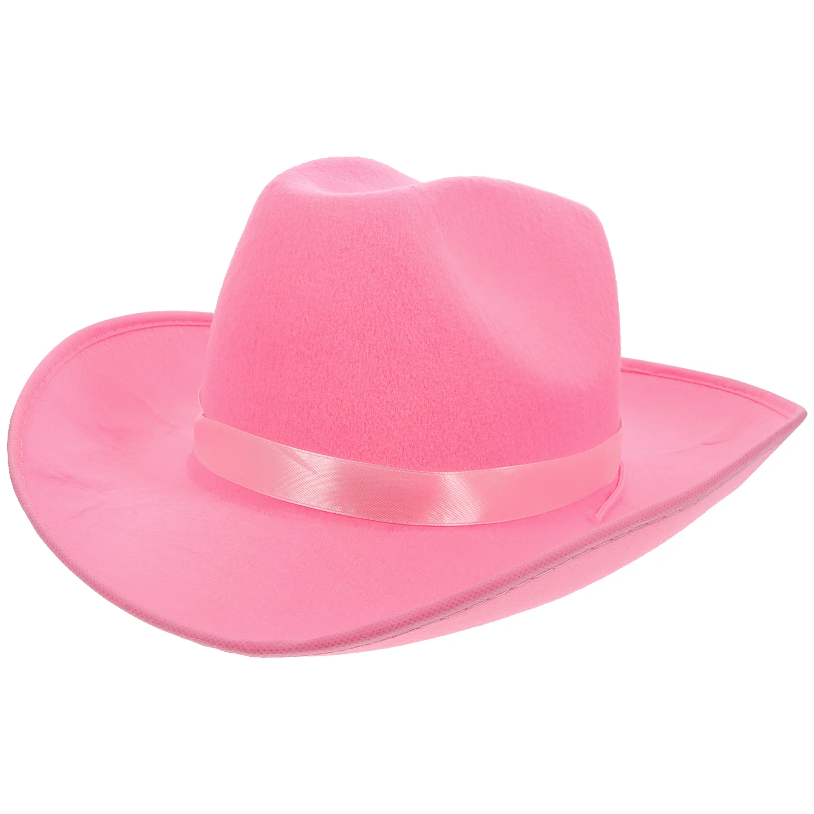 

Pink Cowboy Hat Western Cowgirl Kids Adult Outfits for Women Costume Accessories Style Dressy Blouses Decor