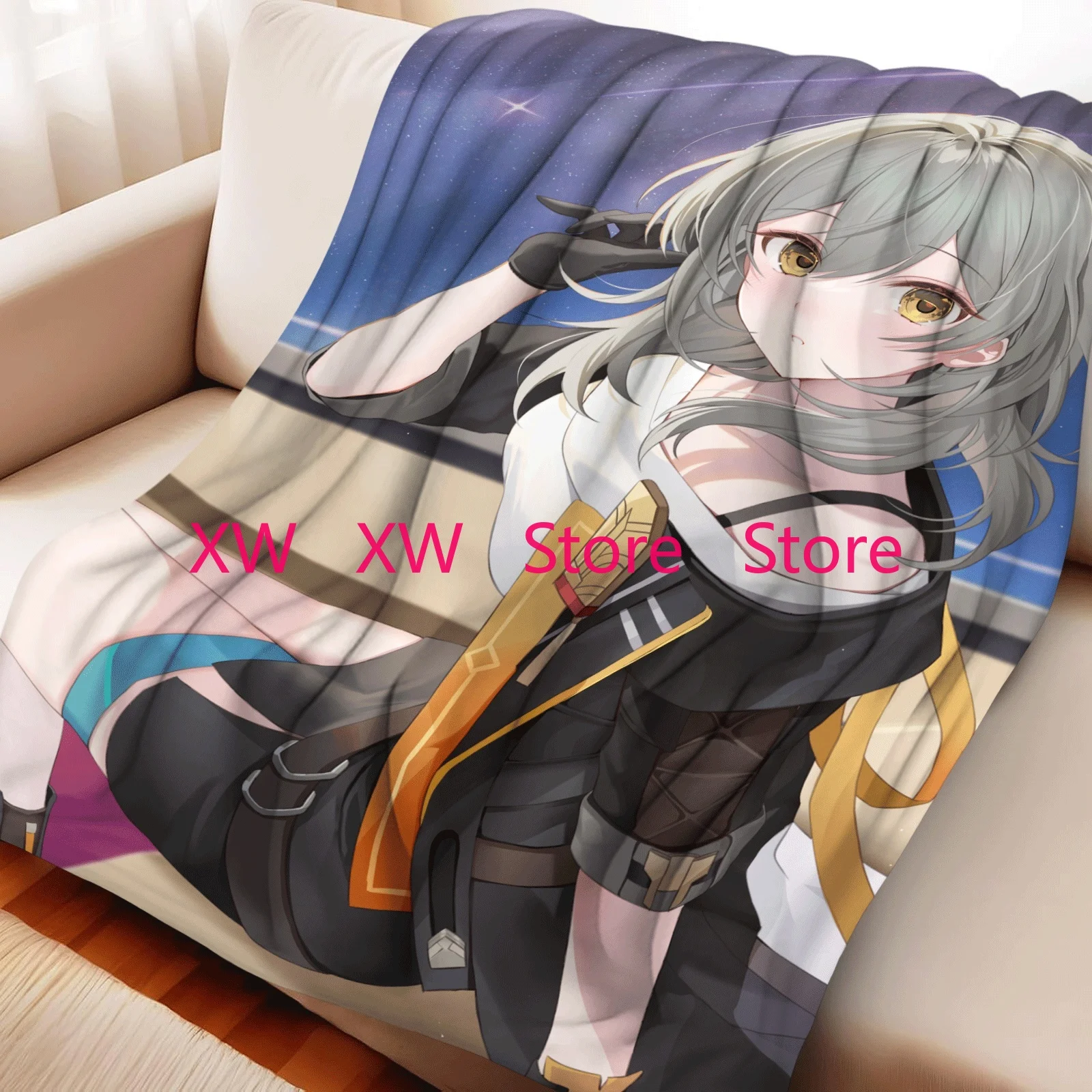 

Honkai Star Rail Trailblazer Stelle Soft And Warm Home Decor Blanket Suitable For All Seasons As A Gift For Family And Friends
