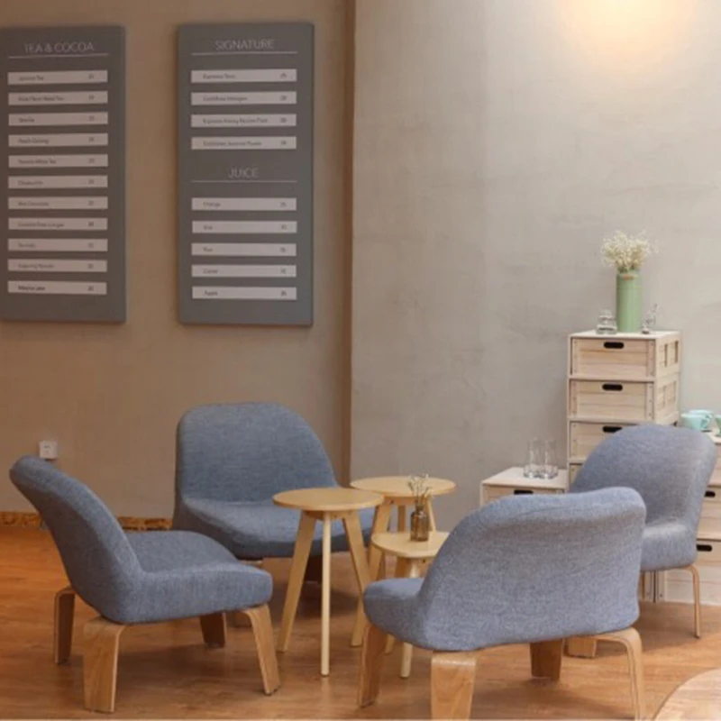 Kursi sofa tunggal gaya artistik Nordik modern, kursi santai sederhana kafe restoran kreativitas kustom