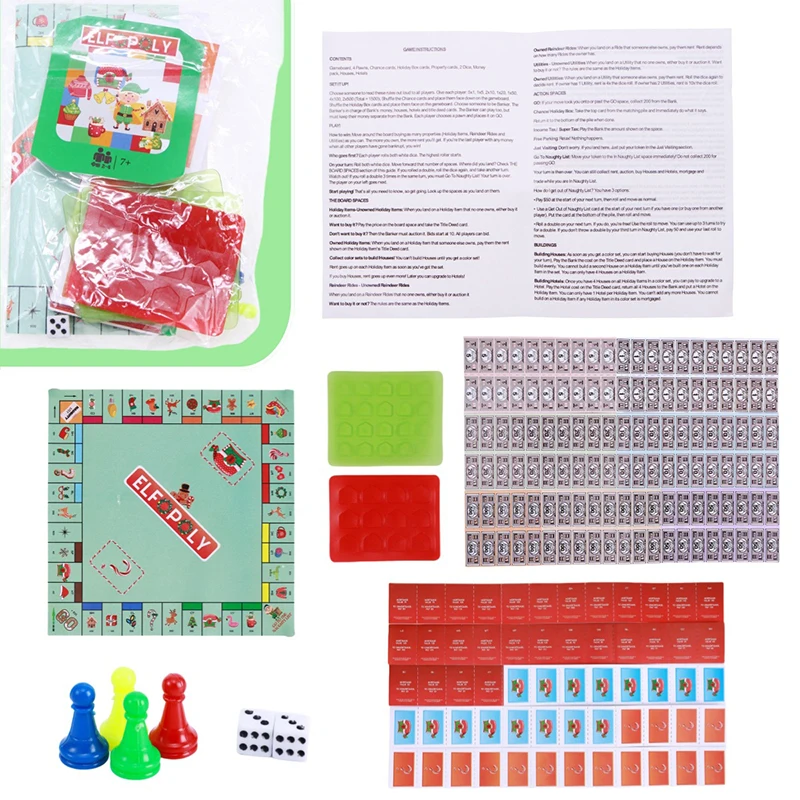 Mini Foldable Board Games Kit Checkerboard Dollhouse Scene Decoration Miniature Puzzle Education Toys