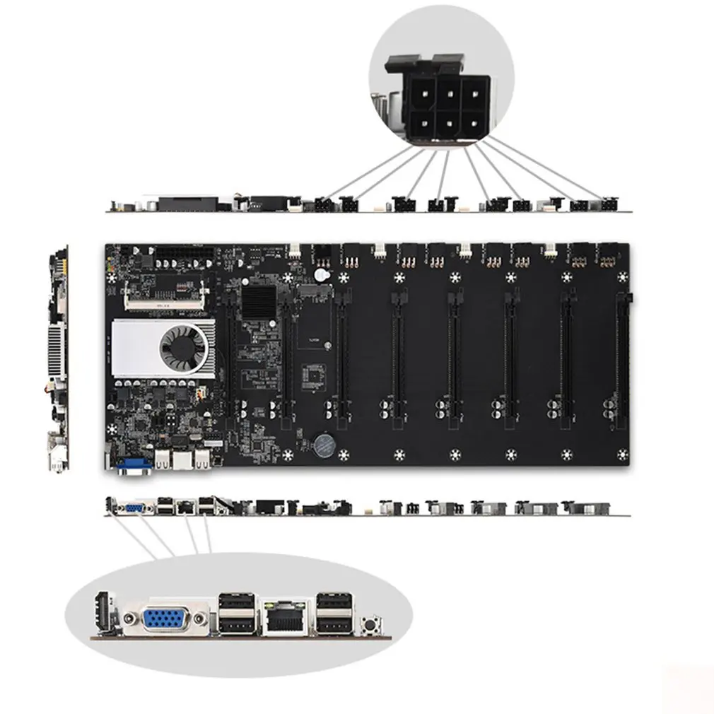 Imagem -05 - Placa-mãe Suporte Gpu Mainboard com Memória Cpu Integrado Vga Interface Suporte 1066 1333 1600mhz com 8g Ram 128g Ssd T37