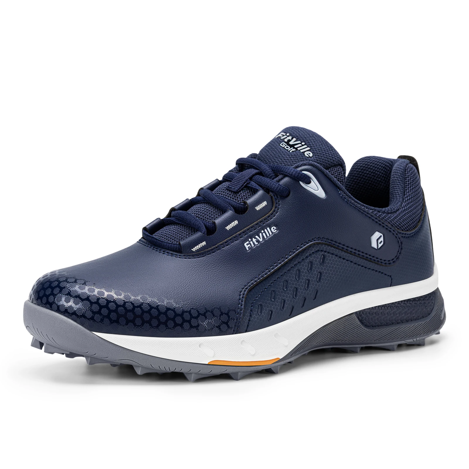 

FitVille Men's Golf Shoes Extra Wide Luxury Casual Sneakers Professional Spikeless Golf Shoes for Men Outdoor Water Resistant