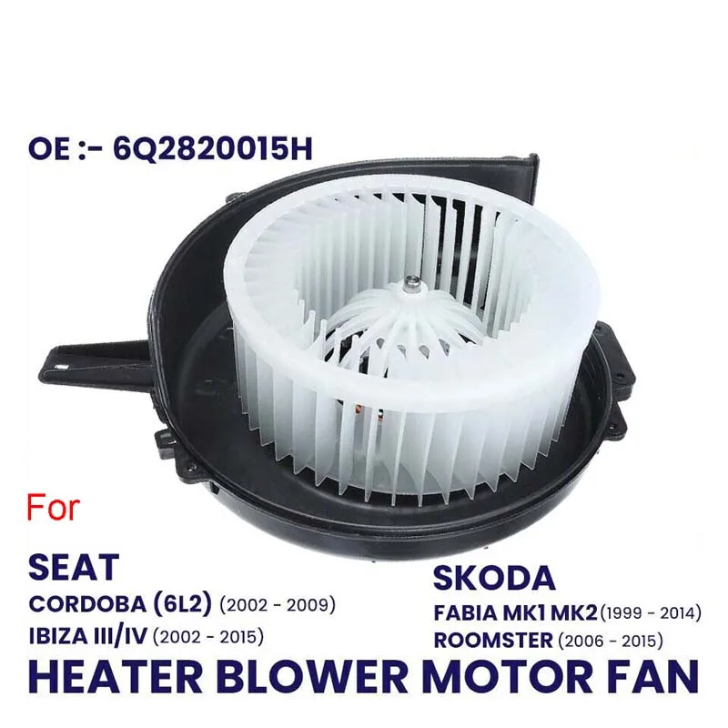 FOR VW POLO AUDI A1 A2 SKODA FABIA SEAT IBIZA CORDOBA HEATER BLOWER MOTOR FAN