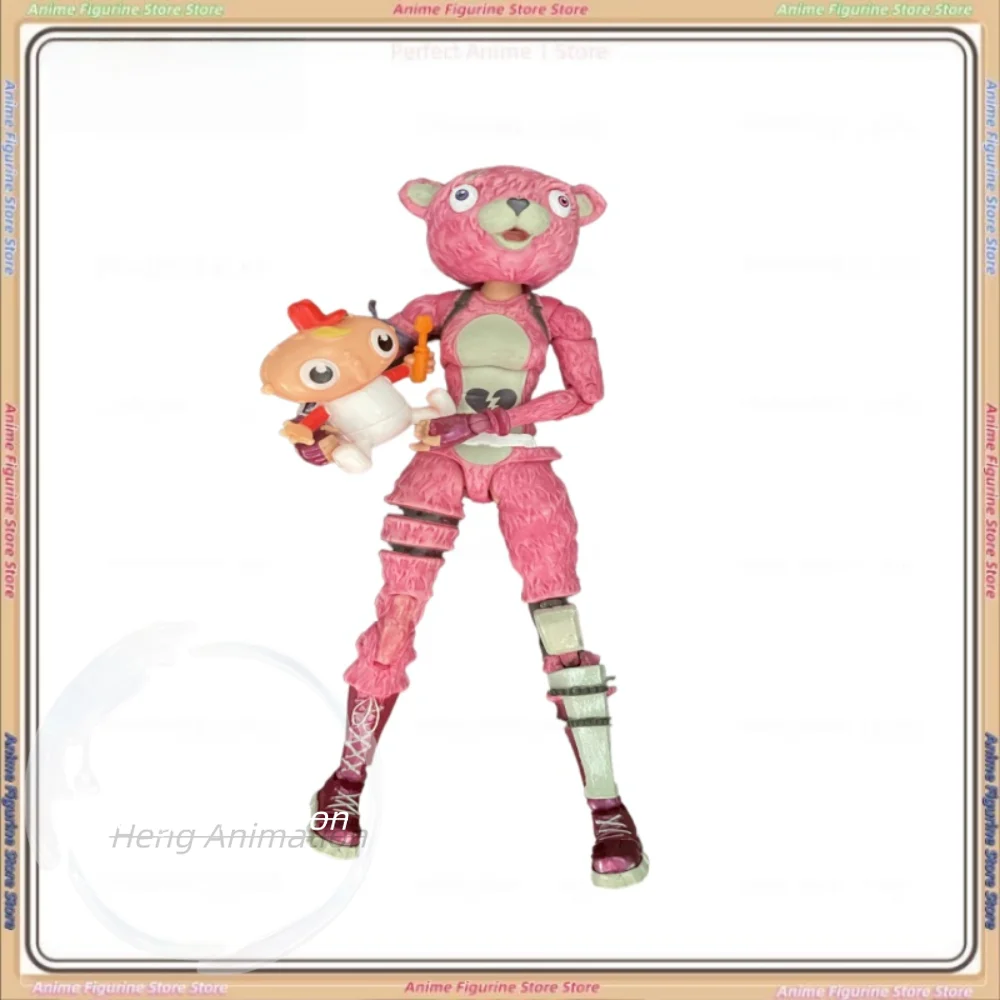 

Bulk M F Joints Movable Figures Figurines Pink Bear Ornaments Unboxed