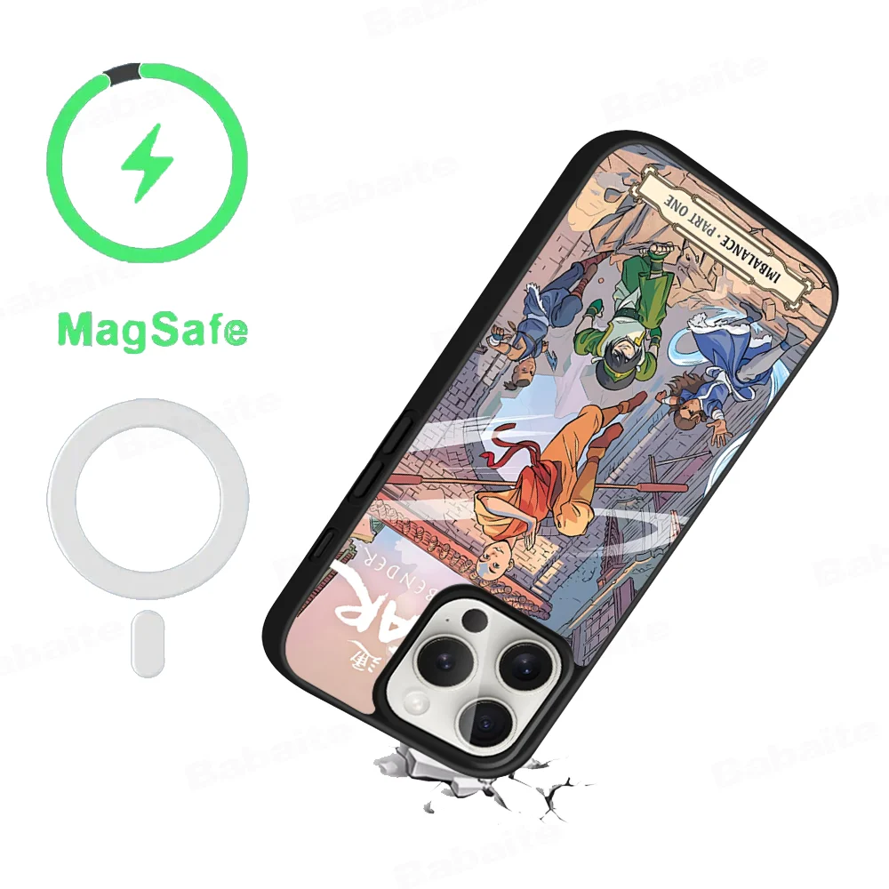 Avatar The Last Airbender Phone Case Magnetic Case For IPhone 16 14 13 12 11 15 Pro Max Plus For Magsafe Wireless Charge Cover