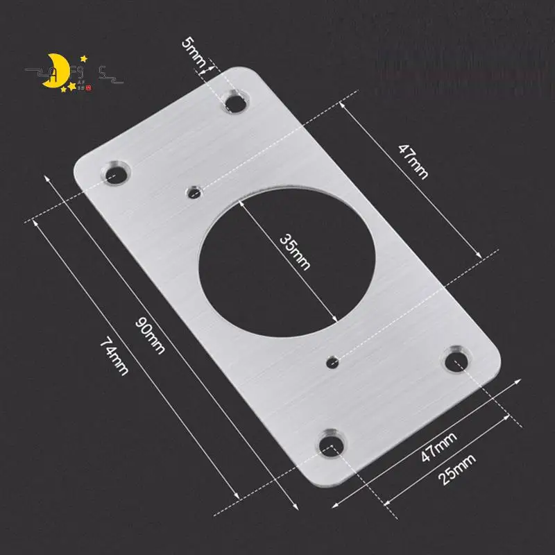 

AF95-10Pcs Hinge Repair Plate For Cabinet Furniture Drawer Stainless Steel Door Panels Table Base Hinge Cup Repair Board