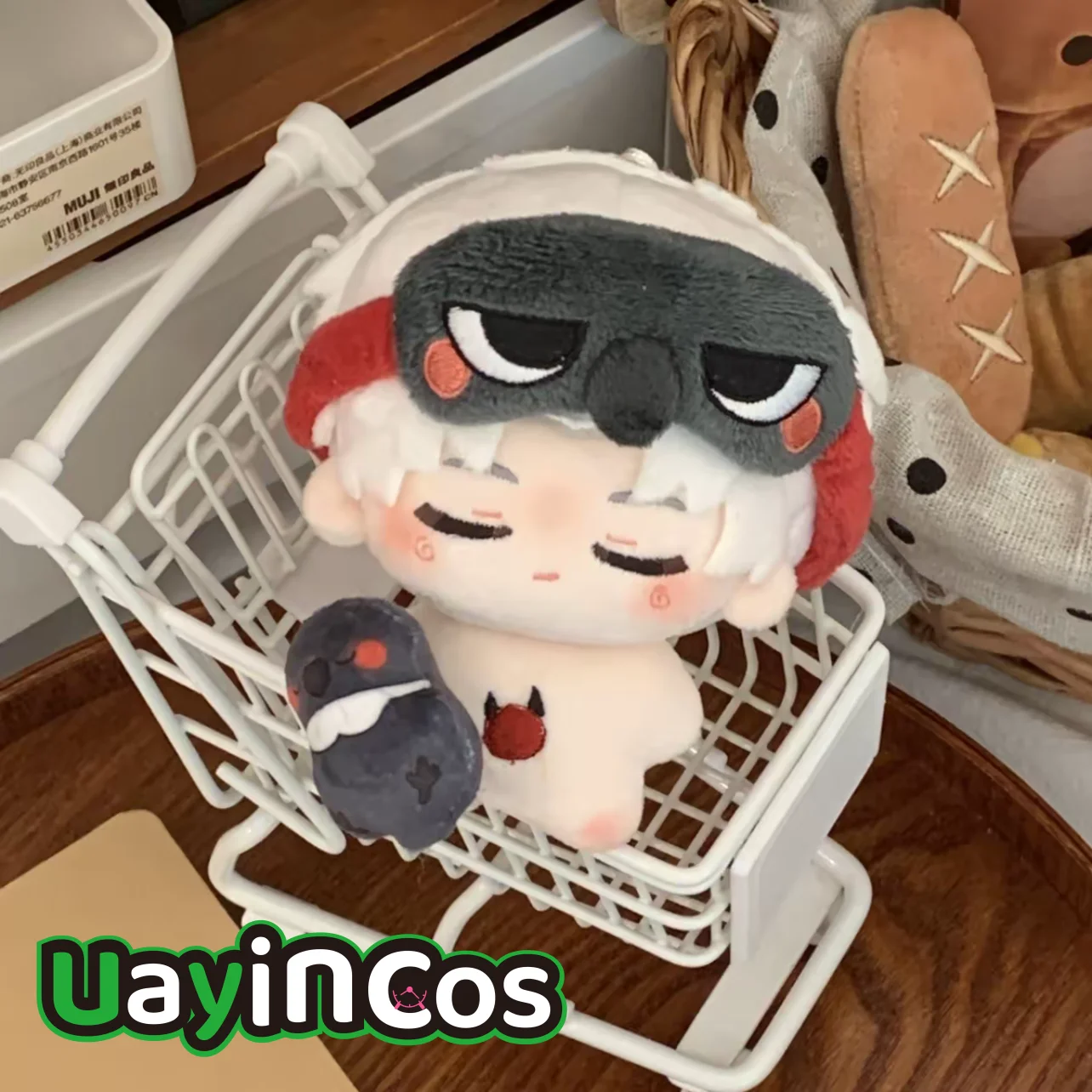 10cm Love and Deepspace Sylus Caleb Rafayel Stuffed Plushies Doll Clothes Keychain Bag Sleep Series Satchel Eye Mask Anime Game