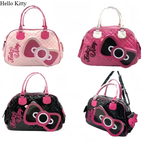 

Kawaii Sanrio Hello Kitty Handbag Travel Satchel Anime Kit Bag Sweetheart Hottie Y2K Girl Crossbody Pu High Capacity Bag New
