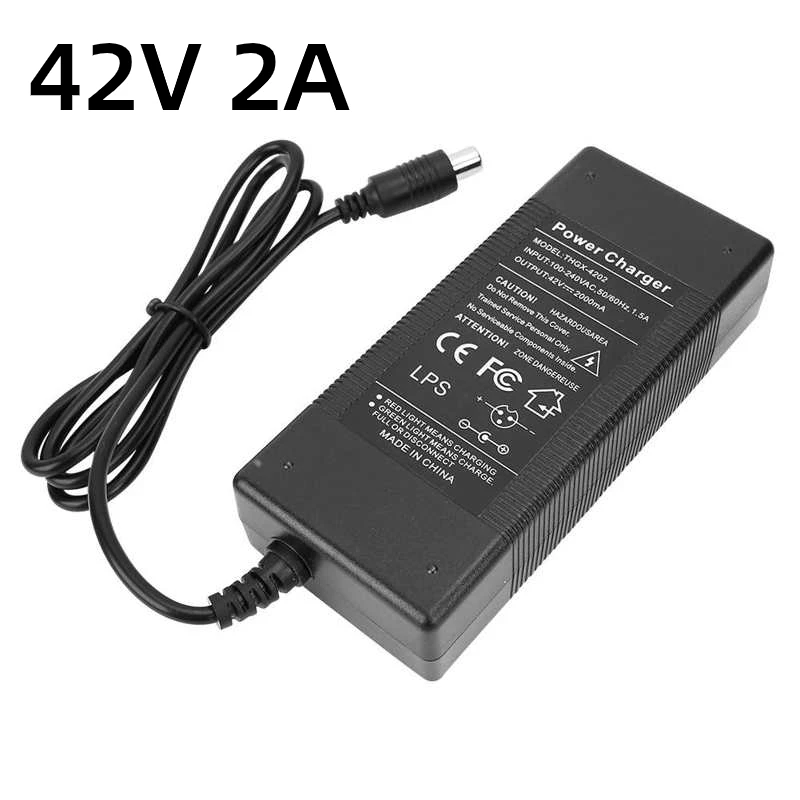 Adaptador de cargador de patinete eléctrico, accesorios de batería para Xiaomi Mijia M365 Ninebot Es1 Es2, 42V, 2A