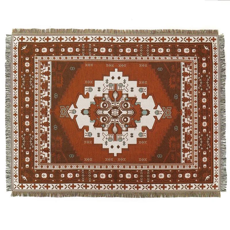 Bohemian Retro Throw Blanket Soft Vintage Boho Hippie Aesthetic Decorative Blanket For Couch Chair Bed Sofa Office Carpet Home