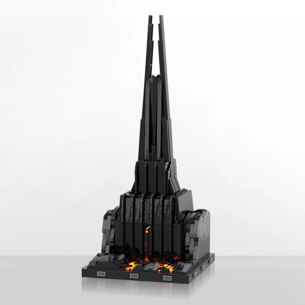 Gobricks MOC Black Villa Fortress Vader Architecture Building Block set World of Warcraft Dark Castle Education Brick Kids Toys