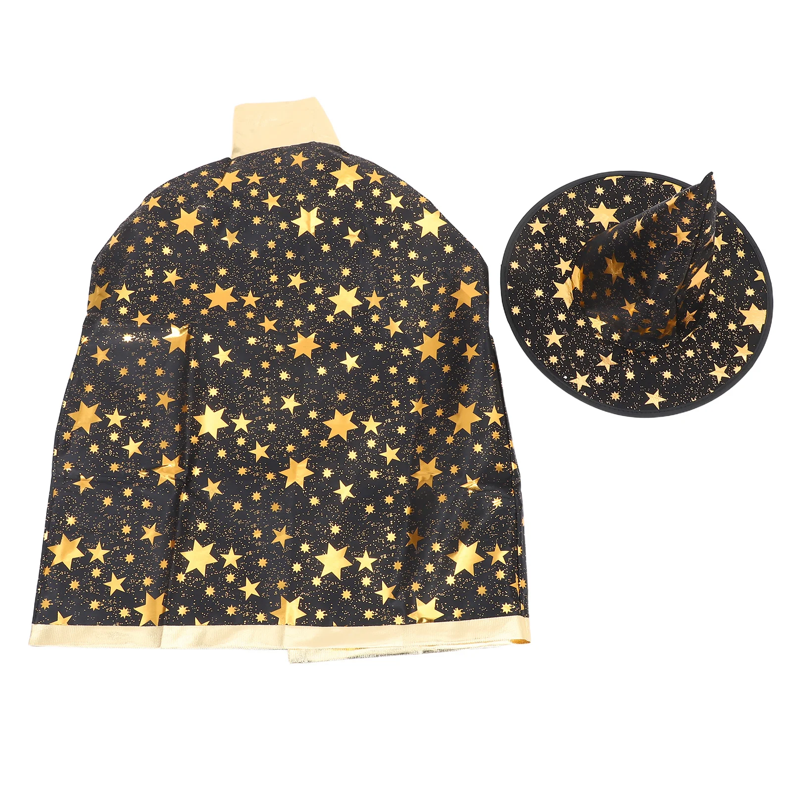 

1pc Children Five-Star Cape Hooded Cloak Halloween Costume Cosplay Party Performance Clothing Festival Decor