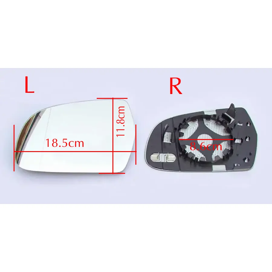 For Audi A3 2010 2011 2012 2013 Car Rearview Side Mirrors Lens Door Wing Rear View Mirror Glass Heating 8T0857535E 4F0857535AF