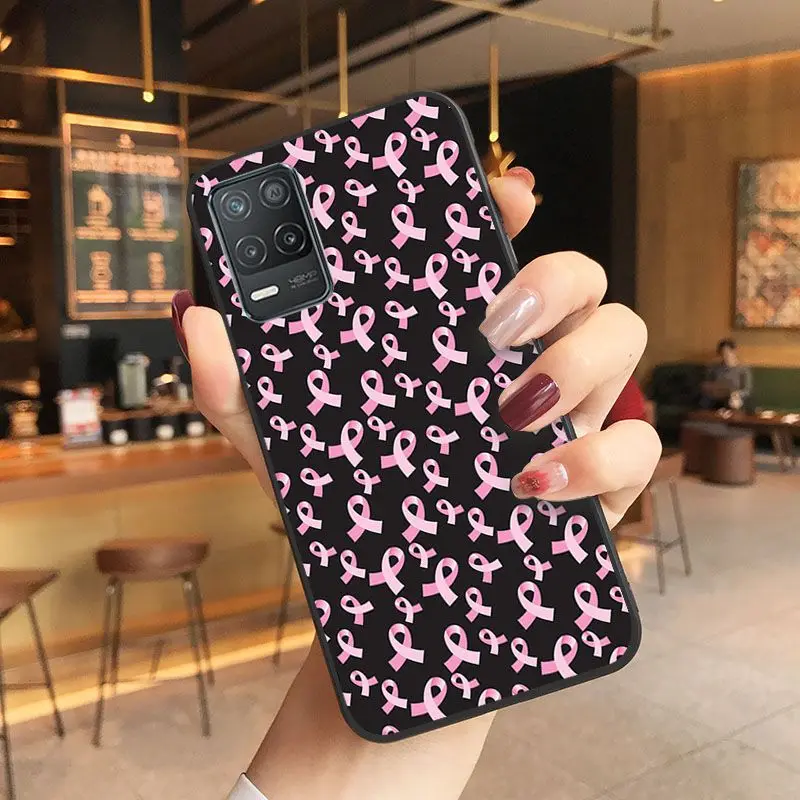 pink Ribbon Girl Breast Cancer Phone cover For oppo Realme C25Y C55 C25S S21Y C11 6i 9i 7pro 8pro 9pro 11pro plus 10 Case coque