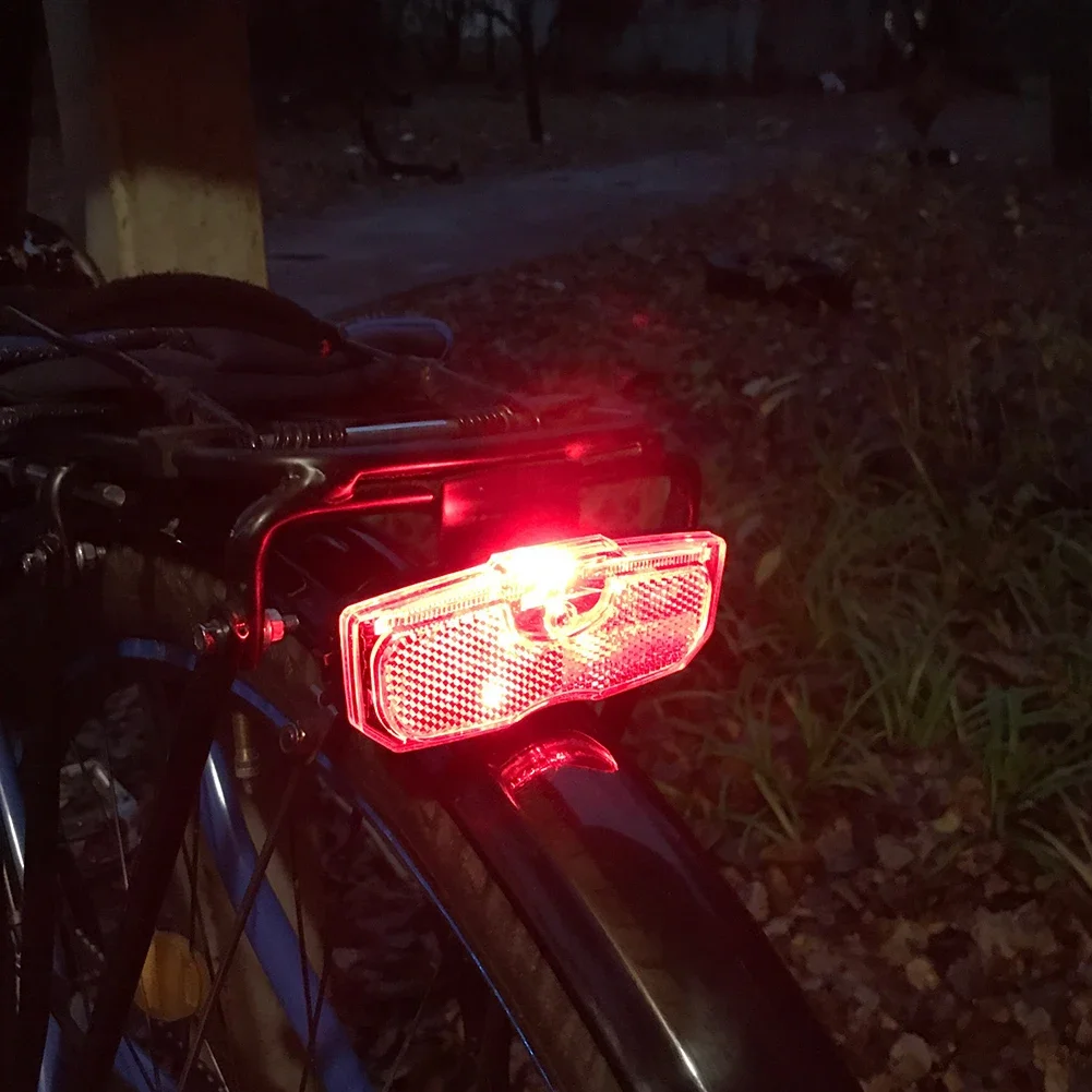 Waterproof LED MTB Bike Rack Tail Light Bicycle Rear Seat Reflective Taillight Night Ridding Safety Warning Reflector Accessory