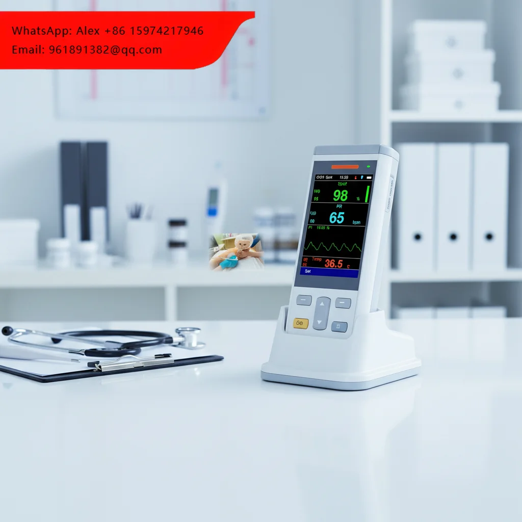 Handheld Small Mini Portable Veterinary Patient Monitor SUN-300K Mobile Care Low Power Consumption Clear View