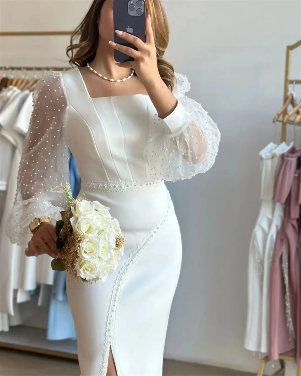 Customized Jiayigong Fashion Square Sheath Celebrity Party Flowers Sequin Draped S vestidos para eventos especiales שמלות נשף
