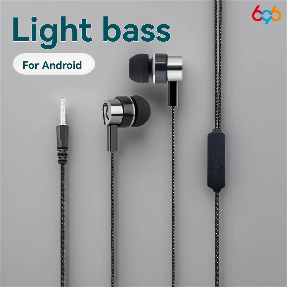 Novos Fones de Ouvido Intra-auriculares com Fio e Microfone 2026, Headset HD para Chamadas, Fone Esportivo, Não Requer Bluetooth para Celulares