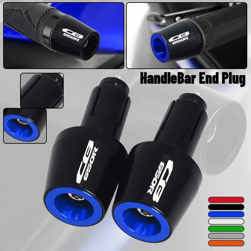 

2022 Motorcycle Handlebar Grip Ends Handle Bar Grips Plugs Anti Silder Caps For HONDA CB650R CB650F CB 650R CB 650F 2014-2022