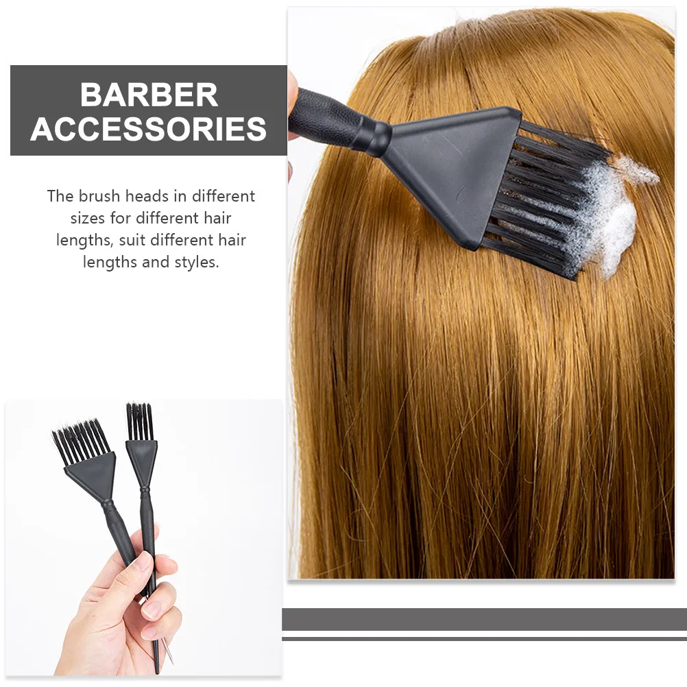 

Набор из 2-х кистей для окрашивания волос, портативные легкие аппликаторы для смешивания краски, мягкая щетина, разные размеры, инструменты для окрашивания волос для дома и салона