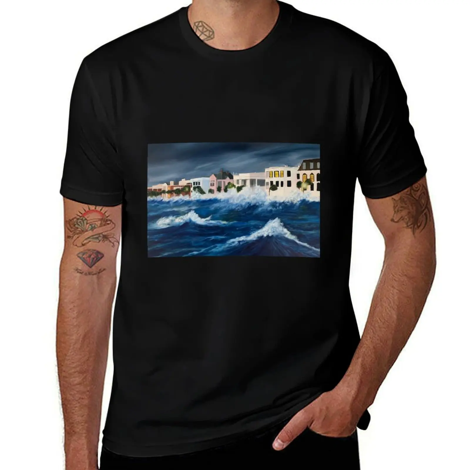 The Storm (prints) T-Shirt Construction Work Tee Shirt