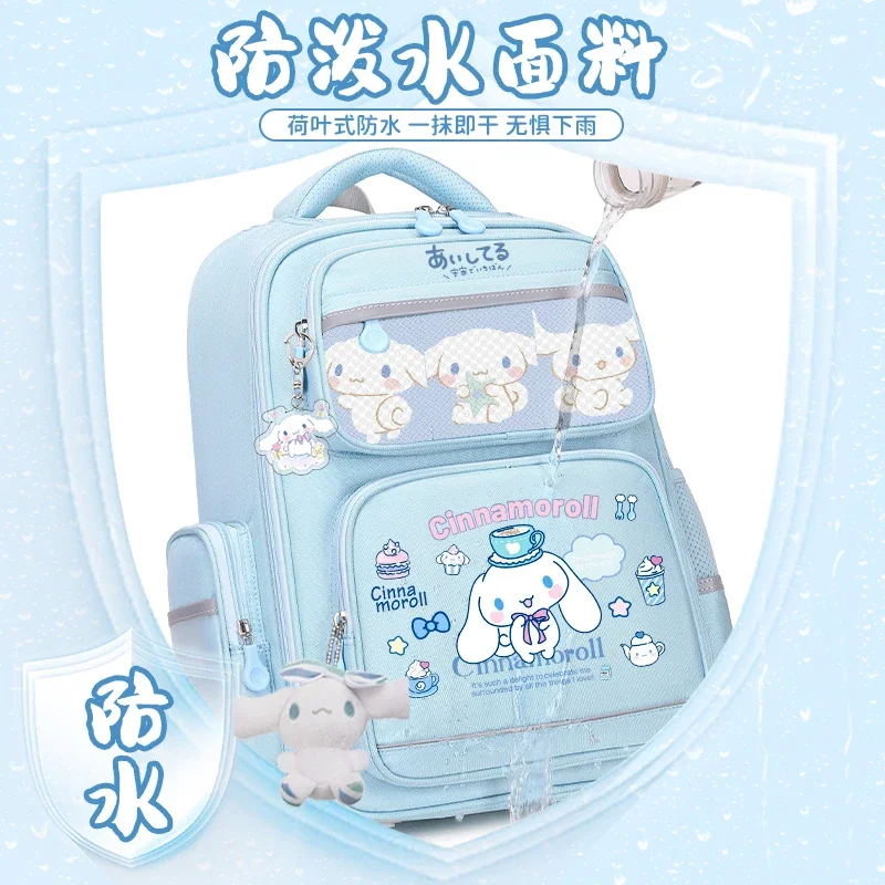 Sanrio New Cinnamoroll Babycinnamoroll studencki tornister odporny na plamy swobodny i lekki nakładka na pas bezpieczeństwa wodoodporny plecak