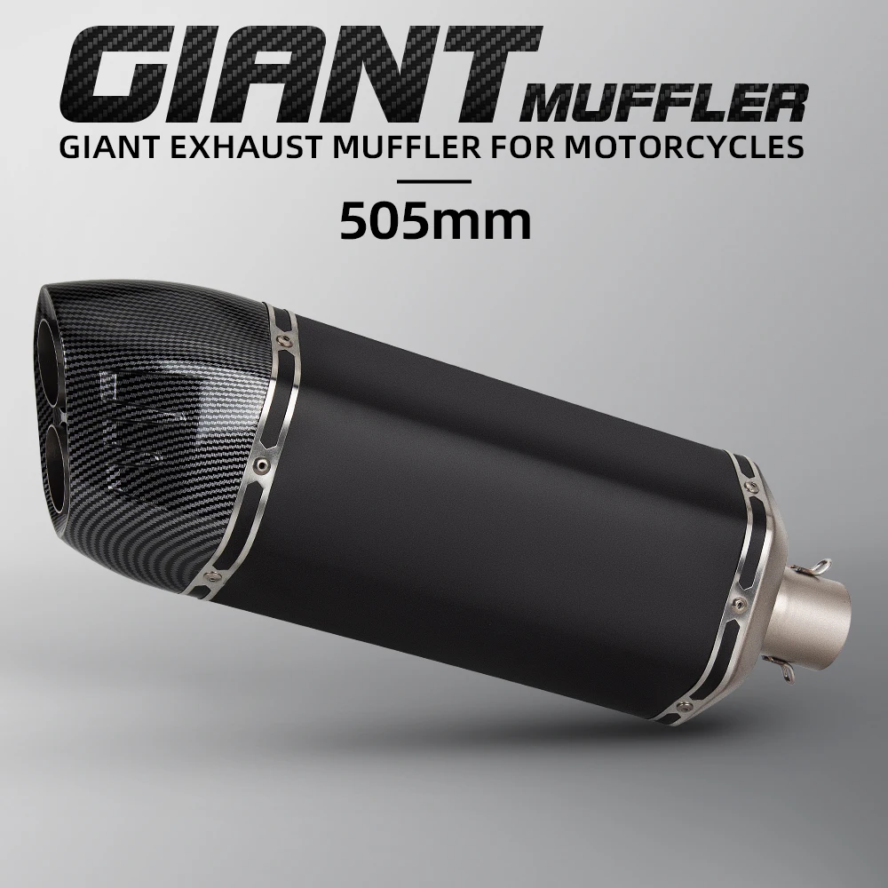 

51mm interface universal Adventure motorcycle exhaust tailpipe muffler for CRF1100L R1250GS Tiger900 800MT 525X DS900X