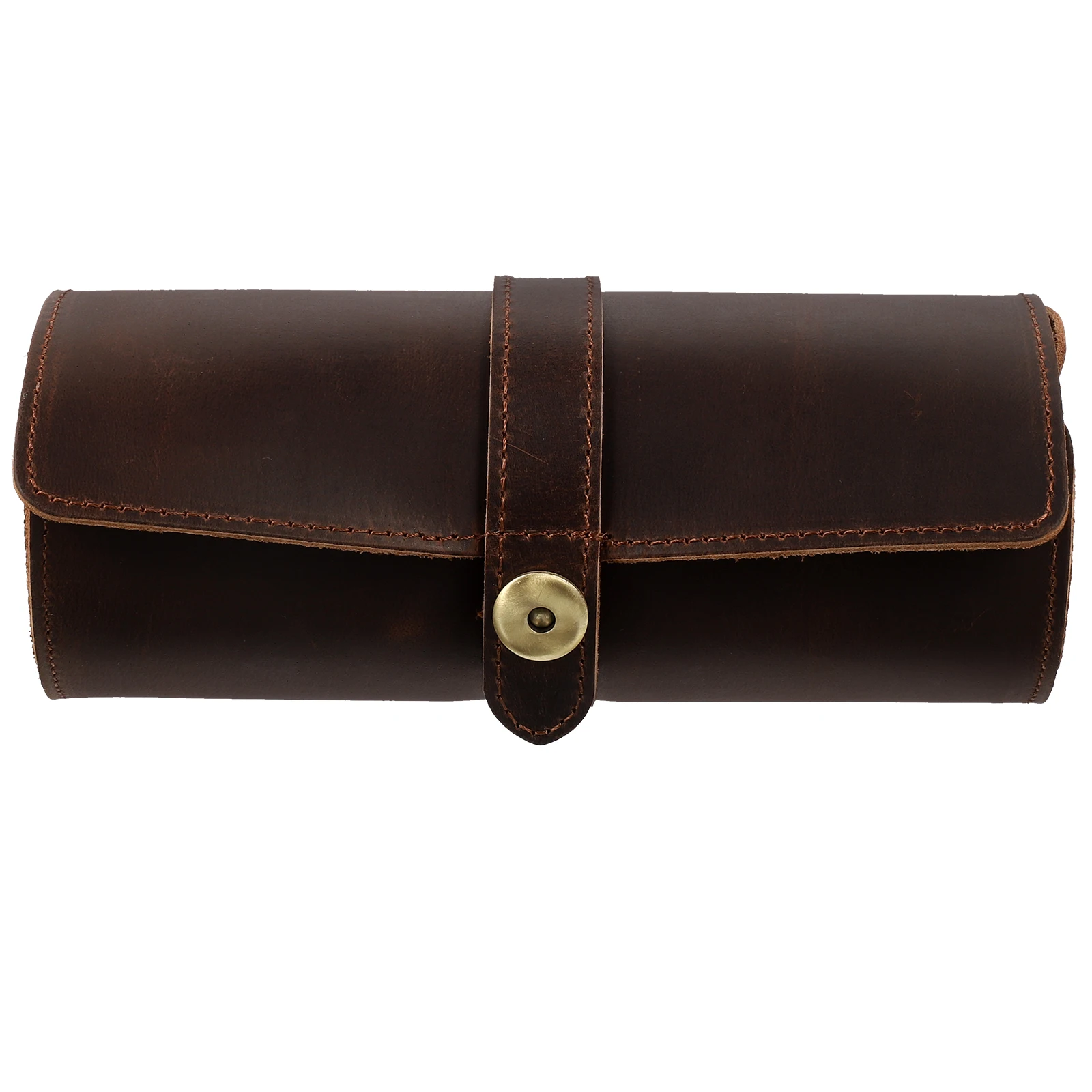 

1pc Retro Watch Box Storage Organizer Single Slot Portable Travel Case Display Holder Jewelry Protector Gift Packaging