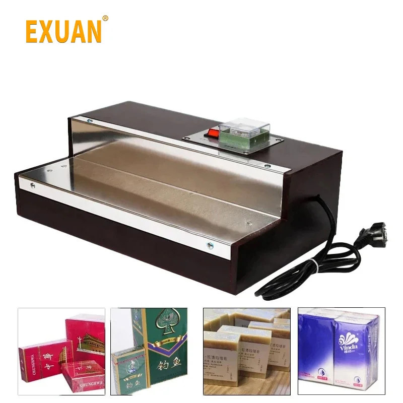 Pack Laminator Film Heat Shrink Wrapping Machine For Perfume Box Cigarettes Cosmetics Poker Box Blister Film Packaging Machine