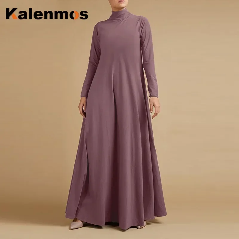 

Women Abaya Dress Turkish India Muslim Ribbon Lace-up Eid Maxi Long Vestidos Gown Dubai Islamic Party Moroccan Kaftan Femme