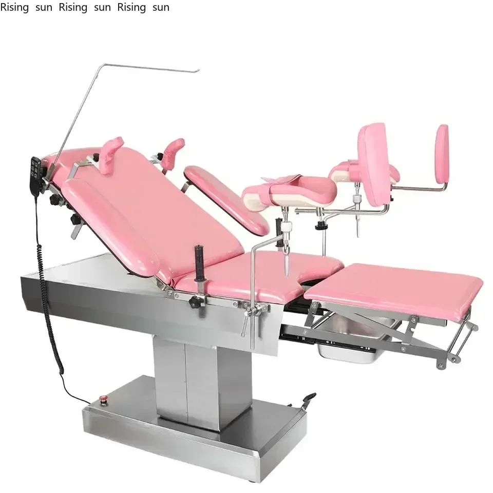 Electrical Gynecological Obstetric Examining Bed Childbirth Delivery Chair Operating  With Basket