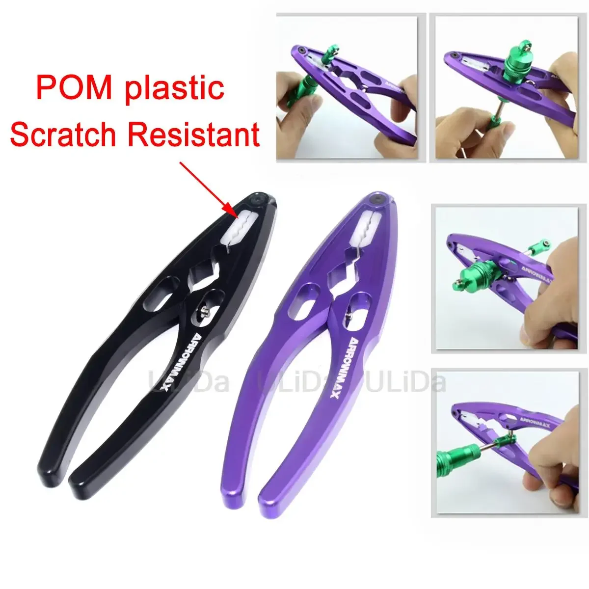 ARROWMAX AM-190031 6 in 1 메탈 클램프 충격 흡수 플라이어 볼 헤드 클립 (1/8 1/10 RC 크롤러 자동차 범용 공구)