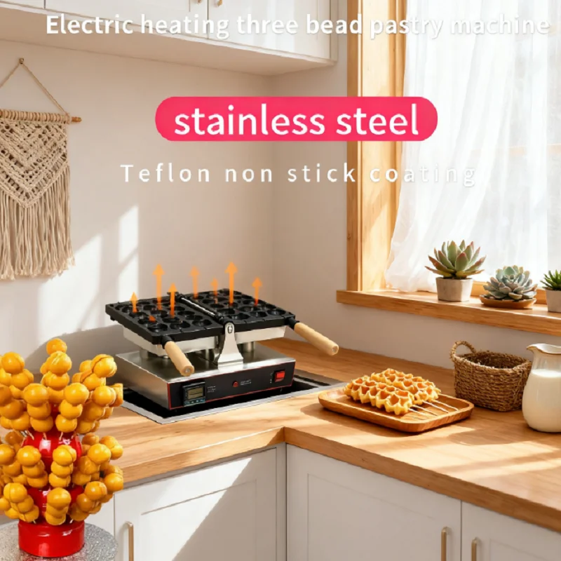 

Коммерческая машина для изготовления шампуров 220 В, машина для изготовления шариков такояки, вафельница в форме шара с антипригарным покрытием, круглый шарик, вафельница для закусок