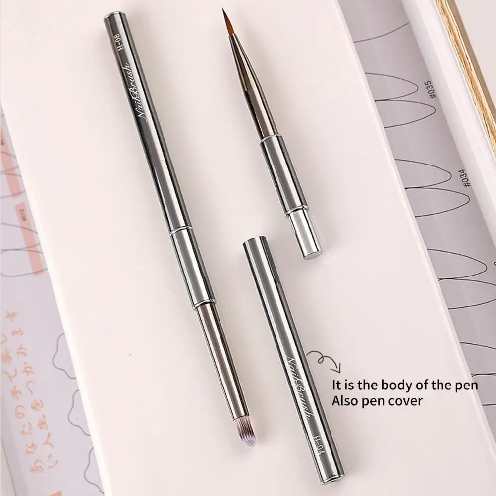 Nail Art Brush  Practical Brass Pen Bucket Fine Workmanship  Nail Art Constructor Pen Girls Gift