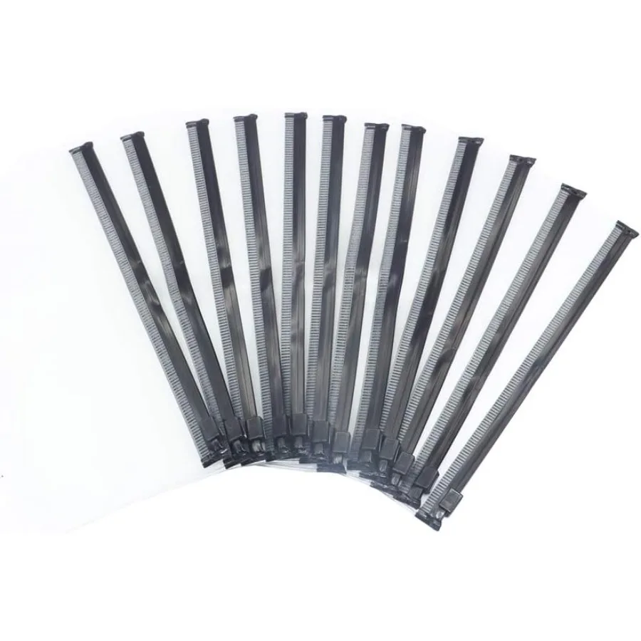 12pcs A6 Binder Pockets Cash Envelopes Black Zipper Pouch Loose Leaf Bags 6 Hole PVC Zip Folder for 6Ring Budget Binder Inserts