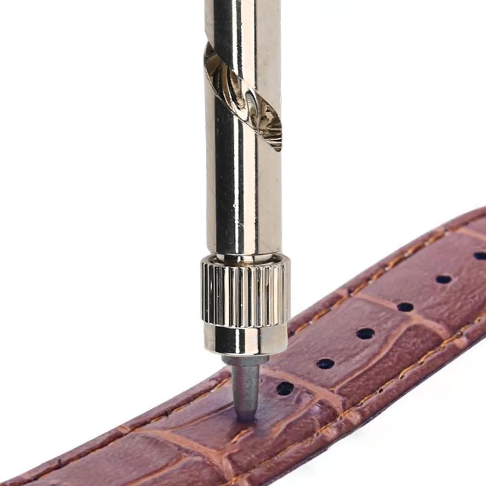 8pcs/set Automatic Belts Punch Center Hole Puncher 0.8/1.5/2/2.5/3/3.5/4mm For Leather Strap Punching Hand Tools