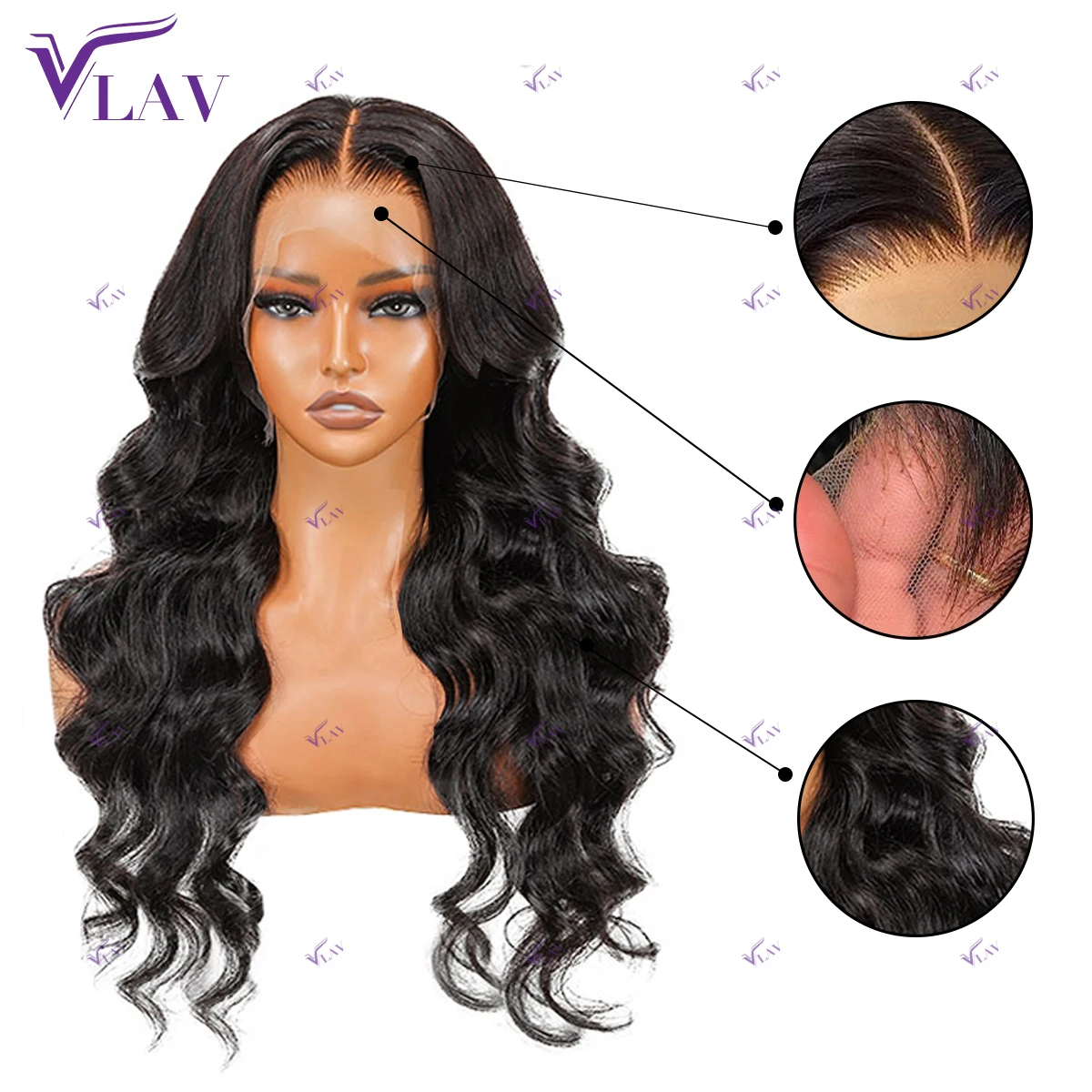 360/13×6/13×4 HD Transparent Lace Frontal Wig 10-36Inch Body Wave Human Hair Wigs  Preplucked For Women Glueless Wigs Human Hair