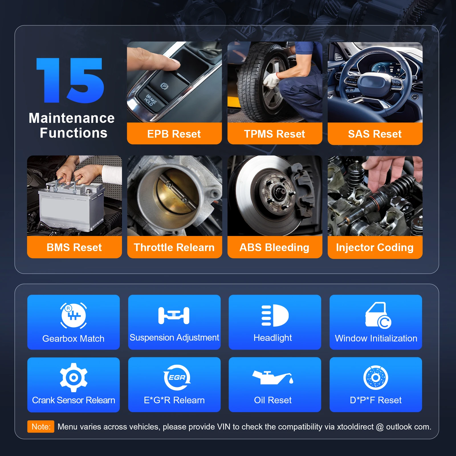 XTOOL D6 نظام كامل أداة تشخيص السيارات الماسح الضوئي للسيارات 15 إعادة تعيين الخدمات مدى الحياة تحديث مجاني FCA AutoAuth CAN FD PK D5 D5S